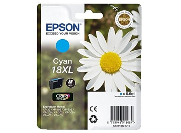 Blekk EPSON T1812 C13T18124010 XL blå 